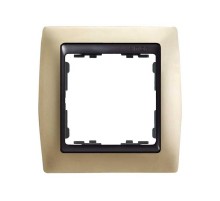 Simon 82 Рамка декоративная, 1 пост, S82, шампань-графит  82814-34  Simon