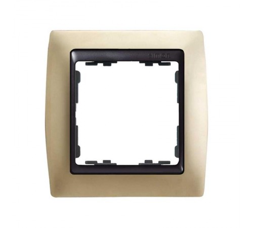 Simon 82 Рамка декоративная, 1 пост, S82, шампань-графит  82814-34  Simon