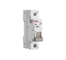Выключатель автоматический AV-10 DC 1P 4A (K) 10kA AVERES  mcb10-DC-1-04K-av  EKF