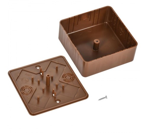 Коробка распределительная КМ для о/п 100х100х44мм дуб  UKO10-100-100-044-K24-E  IEK