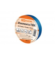 Изолента ПВХ 0,13*15мм Синяя 10м   SQ0526-0025  TDM