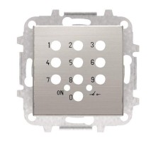 Накладка для механизма электронного выключателя с кодовой клавиатурой 8153.5, серия SKY, цвет нержавеющая сталь2CLA855350A1401 ABB