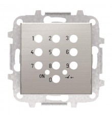 Накладка для механизма электронного выключателя с кодовой клавиатурой 8153.5, серия SKY, цвет нержавеющая сталь2CLA855350A1401 ABB