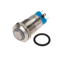 Кнопка антивандальная 12 12В Б/Фикс (2с) (ON)-OFF красная  36-3210  REXANT