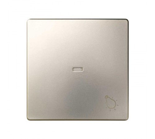 Simon 82 Клавиша с пиктограммой "лампа" для выключателя одноклавишного с подсветкой, S82, S82N, шампань  8200016-034  Simon