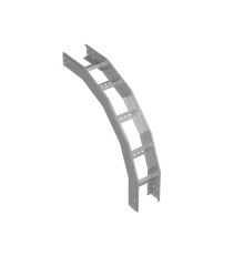 Угол лестничный вертикальный внешний 90 гр. 100х100х1,5 мм R600 HD N  LVL90-100-100-1.5-R600 HD N  КМ-профиль