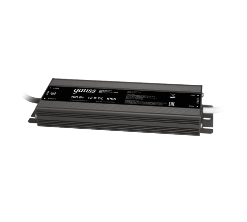 Блок питания для светодиодной ленты пылевлагозащищенный 100W 12V IP66  202023100  Gauss