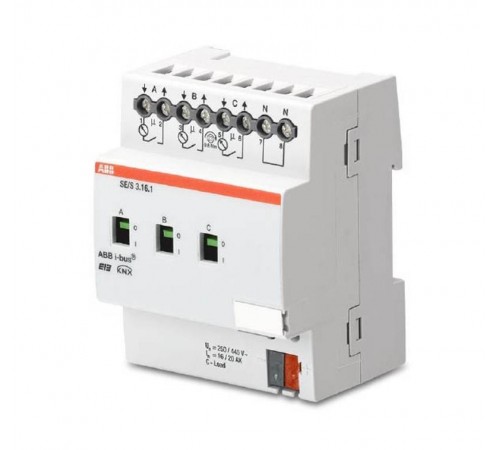 Активатор 3-х канальный, 16/20А, измерение энергопотребления, SE/S 3.16.1  2CDG110136R0011  ABB