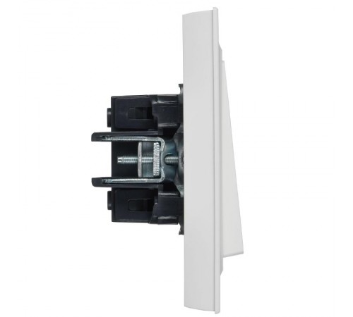 BRITE Выключатель 2-клавишный 10А в сборе ВСР10-2-0-БрАБ арктический белый   BR-V20-0-10-K91-F  IEK