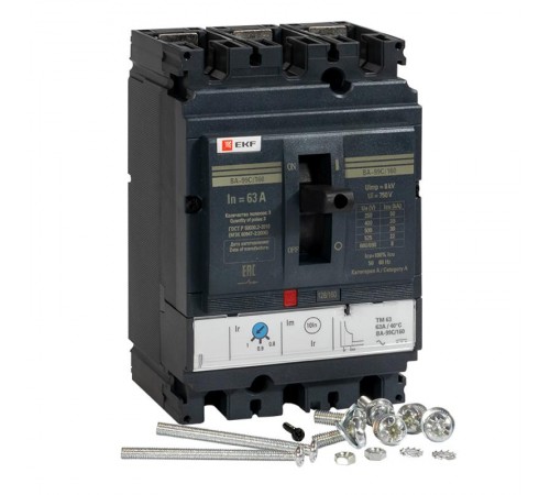 Выключатель автоматический ВА-99C (Compact NS) 160/63А 3P 36кА EKF PROxima  mccb99C-160-63  EKF