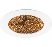 Светильник светодиодный встраиваемый декоративный AL9070, 12W, 480Lm, 4000K, белый с золотом  29548  FERON