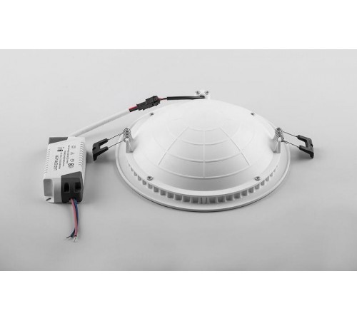 Светильник светодиодный встраиваемый декоративный AL9070, 12W, 480Lm, 4000K, белый с золотом  29548  FERON