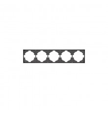 Рамка STRONG 5-постовая графит  KR-78-0755-6  Kranz