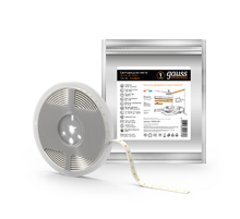 Лента светодиодная Elementary 2835/60-SMD 4.8W 12V DC теплый белый IP20 (ZIP Bag 5м)  355000105  Gauss