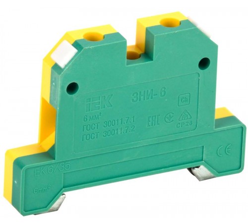 Зажим наборный ЗНИ-6PEN 6мм2 (JXB-земля)   YZN20-006-K52  IEK