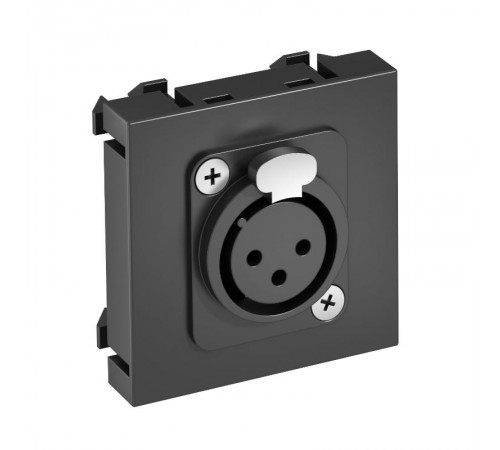 Мультимедийная рамка XLR Modul45 (черный) (MTG-X3F L SWGR1)  6105213  OBO Bettermann