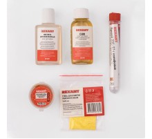 Набор К5 для пайки универсальный (припой, губка, канифоль, флюс СКФ, флюс ОК)  09-3745  Rexant