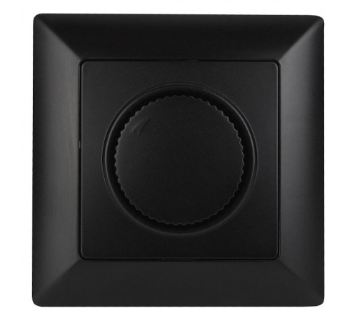 Светорегулятор Intro Solo 4-401-05 поворотный, 600Вт 230В, IP20, СУ, антрацит  Б0053709  Intro