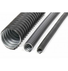 Металлорукав в ПВХ-изоляции Р3-ЦП нг LS 60 (10м/уп) черный  zeta44611  ГОФРОМАТИК