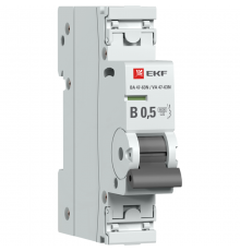 Выключатель автоматический однополюсный 0,5А (B) 6кА ВА 47-63N PROxima M63610T5B  EKF