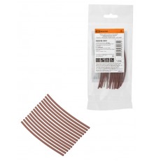 Набор трубок термоусаживаемых, клеевых "Моноцвет, коричневый 1,5/0,6 " SQ0548-3001  TDM