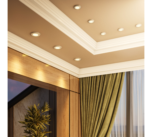 Светильник светодиодный Bubbles BL316 Кругл. 6+3W LED 3000K 540лм144х31ммO110 1/40  BL316  Gauss