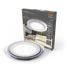 Светильник светодиодный Bubbles BL316 Кругл. 6+3W LED 3000K 540лм144х31ммO110 1/40  BL316  Gauss