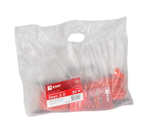 Удлинитель на рамке "Зевс 2.0" 30м с заземлением ПВС 3*1,0 16А/3,5кВт PROxima  USRB02-16-310-1-30  EKF