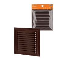 Решетка металл. 200х200, коричневая, с покрытием полимерной эмалью,  SQ1807-0708  TDM