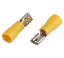 Разъем плоский ЭРА NO-225-37 РпИм 5.5-6-0.5 изолированный "розетка" (упаковка 10 штук)   Б0063361  ЭРА