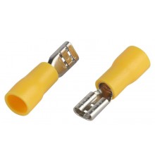 Разъем плоский ЭРА NO-225-128 РпИм 5.5-6-0.5 изолированный "розетка" (упаковка 50 штук)   Б0063370  ЭРА