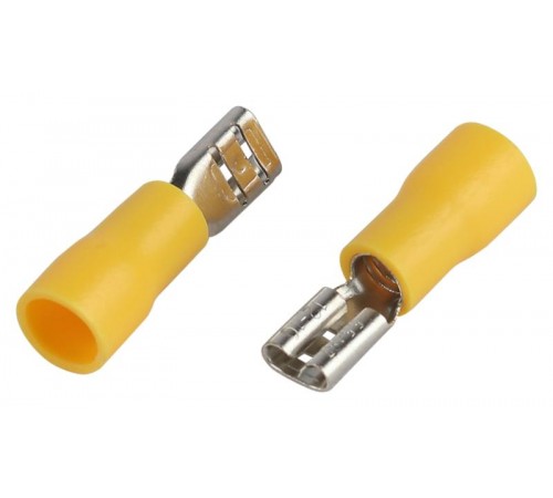 Разъем плоский ЭРА NO-225-128 РпИм 5.5-6-0.5 изолированный "розетка" (упаковка 50 штук)   Б0063370  ЭРА