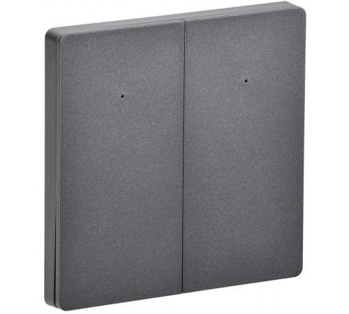 iTEQ SMART-выключатель 2-кл. 16А с нейтр. WIFI+BLE сер.  IT-SM2NWBI-K03  ONI