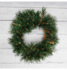 Еловый венок  30 см, леска  307-151  NEON-NIGHT