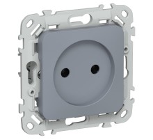 FLITE Розетка без заземления без шторок 10А РС01-0-ФлМ маренго  FI-R10-10-K35  IEK