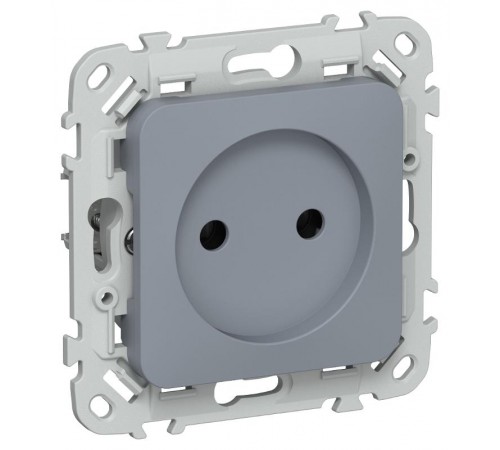 FLITE Розетка без заземления без шторок 10А РС01-0-ФлМ маренго  FI-R10-10-K35  IEK