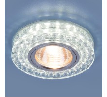 Светильник точечный встраиваемый 8381 MR16 CL/SL прозрачный/серебро  a036604  Elektrostandard