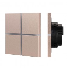INTELLIGENT ARLIGHT Сенсорная панель KNX-304-13-IN Champagne (BUS, Frameless) (IARL, IP20 Металл, 2 года)  039670  Arlight