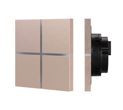 INTELLIGENT ARLIGHT Сенсорная панель KNX-304-13-IN Champagne (BUS, Frameless) (IARL, IP20 Металл, 2 года)  039670  Arlight