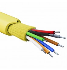 Кабель волоконно-оптический, распределительный, арамидные упрочняющиенити, для внутренней прокладки, нг(А)-HF, 8 ОВ, категория OS2(G.652.D)плотный буф