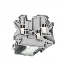 Клемма проходная, винтовой зажим, 3 точки подключения, 4 кв.мм, серая  TUR-4-TWIN  DKC