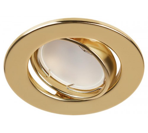 Светильник точечный встраиваемый под лампу ST2A 50Вт MR16 золото штампованный  C0043806  ЭРА