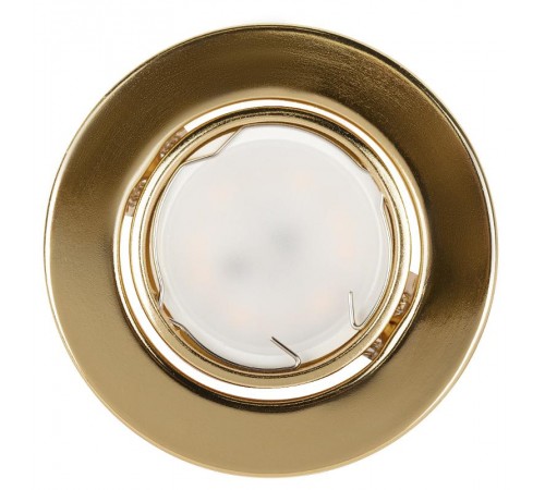 Светильник точечный встраиваемый под лампу ST2A 50Вт MR16 золото штампованный  C0043806  ЭРА