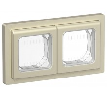 FLITE Рамка 2-местная IP55 Рпро-2-55-ФлШ шампань  FI-M20-32-55-K37  IEK