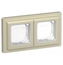 FLITE Рамка 2-местная IP55 Рпро-2-55-ФлШ шампань  FI-M20-32-55-K37  IEK