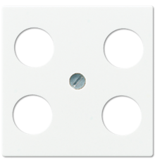 Крышка для SAT-TV-розетки с 4-мя гнездами; белая  A561-4SAT1WW  Jung