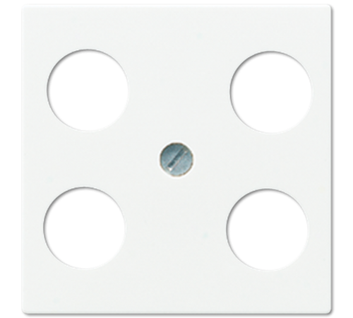 Крышка для SAT-TV-розетки с 4-мя гнездами; белая  A561-4SAT1WW  Jung