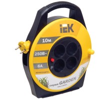 Удлинитель на катушке УК10 с т/з 4 места 2Р/10м 2х0,75 мм2 "Garden"  WKP23-06-04-10  IEK