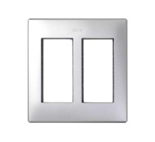 Simon CIMA 500 Рамка с суппортами на 2 модуля 500CIMA, 164х30х135мм, 9мм, алюминий  51010102-033  Simon