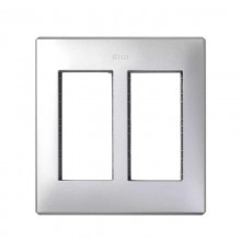 Simon CIMA 500 Рамка с суппортами на 2 модуля 500CIMA, 164х30х135мм, 9мм, алюминий  51010102-033  Simon